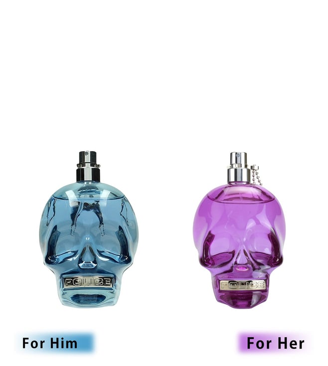 Police perfume skull online bottle