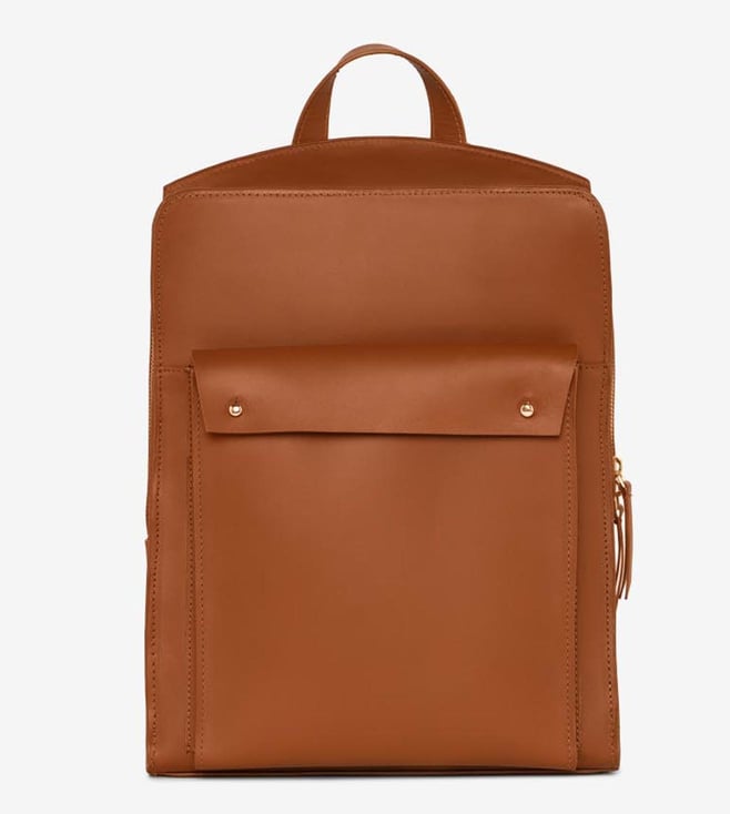 Buy Da Milano Taupe Genuine Leather Laptop Bag Online @ Tata CLiQ Luxury