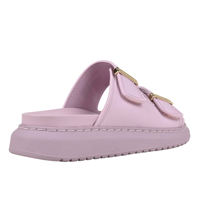 Buy Madden Girl by Steve Madden Lavender KINGSLEY Slide Sandals for