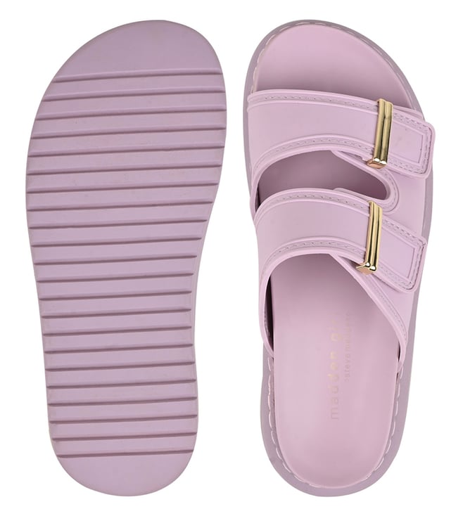 Buy Madden Girl by Steve Madden Lavender KINGSLEY Slide Sandals for