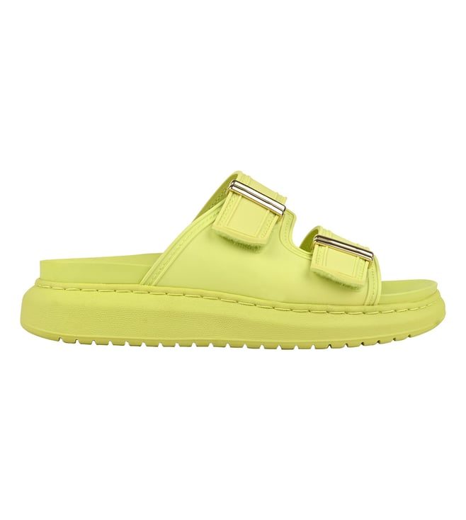 Buy Madden Girl by Steve Madden Green KINGSLEY Slide Sandals for Women
