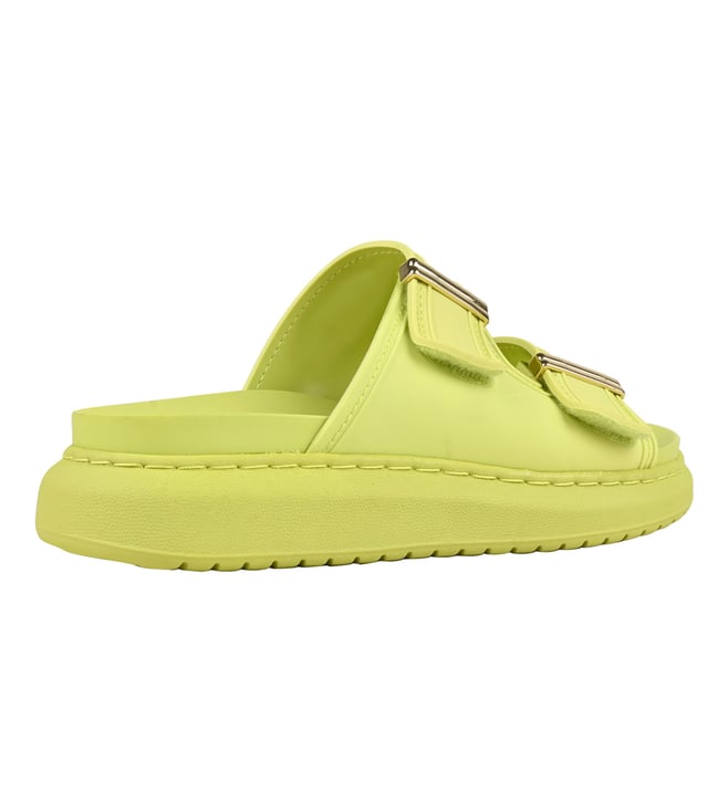 Buy Madden Girl by Steve Madden Green KINGSLEY Slide Sandals for Women