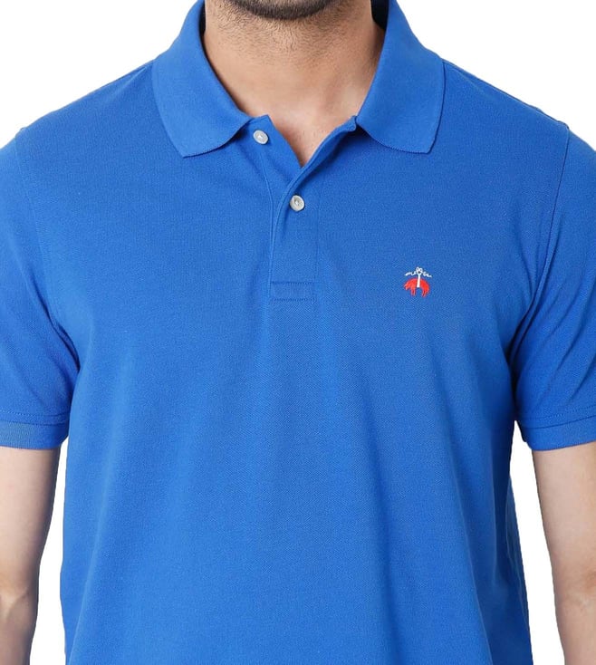 Buy Brooks Brothers Bright Blue Slim Fit Polo TShirt for Men Online
