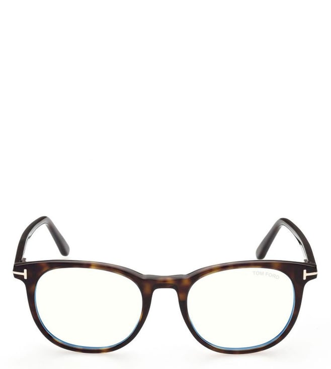 Buy Tom Ford FT5756-B 53 056 Blue Block Oval Eye Frames for Men Online @  Tata CLiQ Luxury
