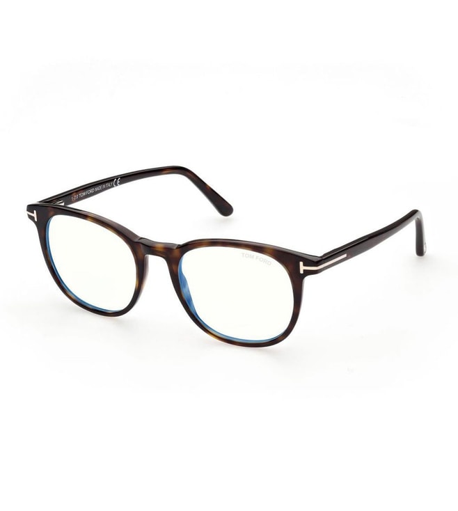 Buy Tom Ford FT5754-B 51 052 Blue Block Square Eye Frames for Men ...