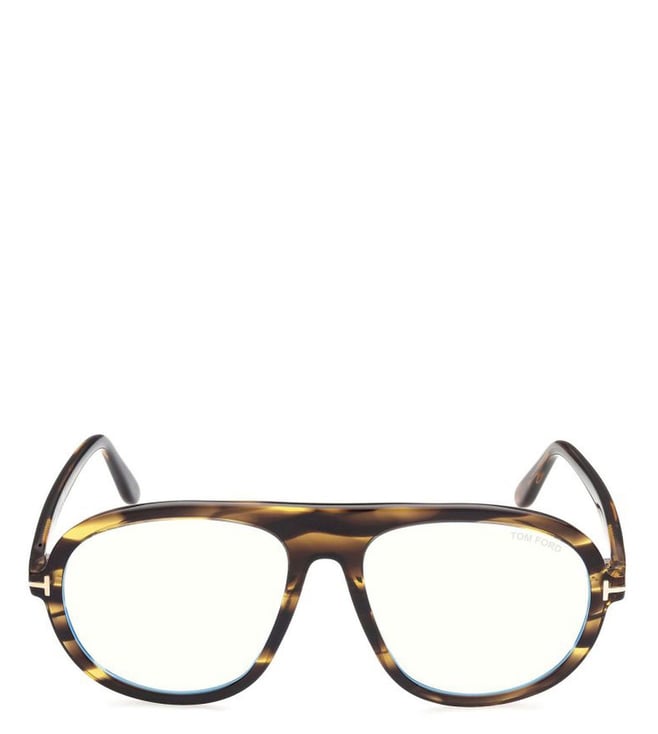 Buy Tom Ford FT5755-B 55 055 Blue Block Pilot Eye Frames for Men Online @  Tata CLiQ Luxury