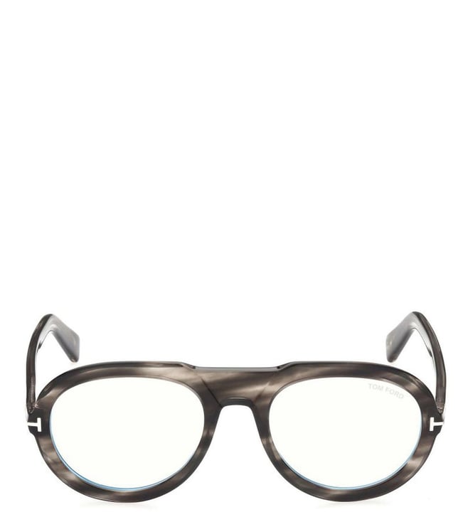 Buy Tom Ford FT5756-B 53 056 Blue Block Oval Eye Frames for Men Online @  Tata CLiQ Luxury