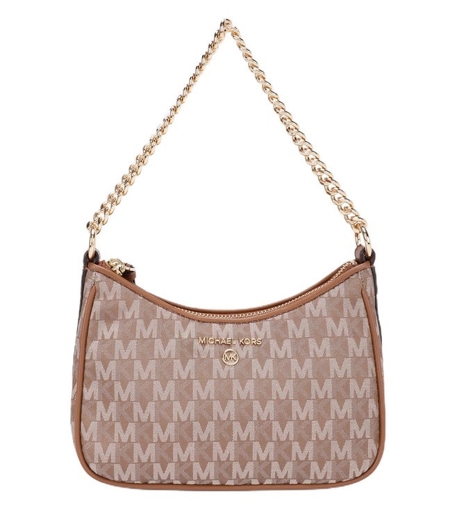 Buy MICHAEL Michael Kors Luggage Logo Medium Pouchette Bag for Women Online  @ Tata CLiQ Luxury