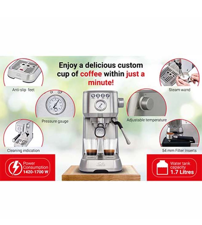 Solis Silver Perfetta Plus Medium Espresso Coffee Machine
