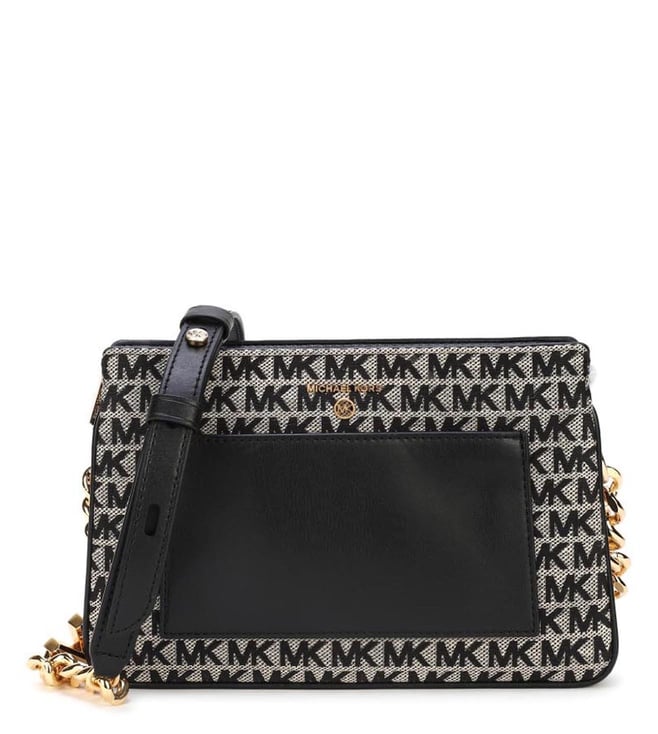 Buy MICHAEL Michael Kors Black Angelina Logo Cross Body Bag for Women  Online @ Tata CLiQ Luxury