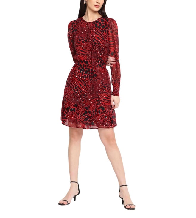 Buy MICHAEL Michael Kors Crimson Metallic Fil Coupe Shirt Dress for Women  Online @ Tata CLiQ Luxury