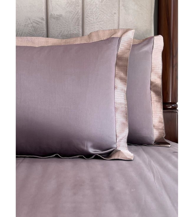 Buy Sadyaska Legacy Herringbone Bed Sheet with 2 Pillow Covers Online Tata CLiQ Luxury