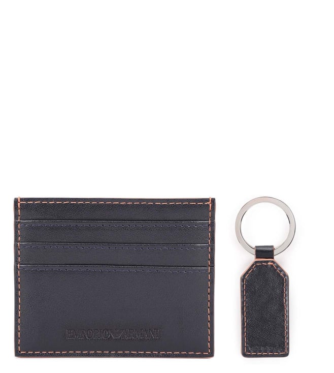 Buy Emporio Armani Blue Extra Small Card Holder for Men Online @ Tata CLiQ  Luxury