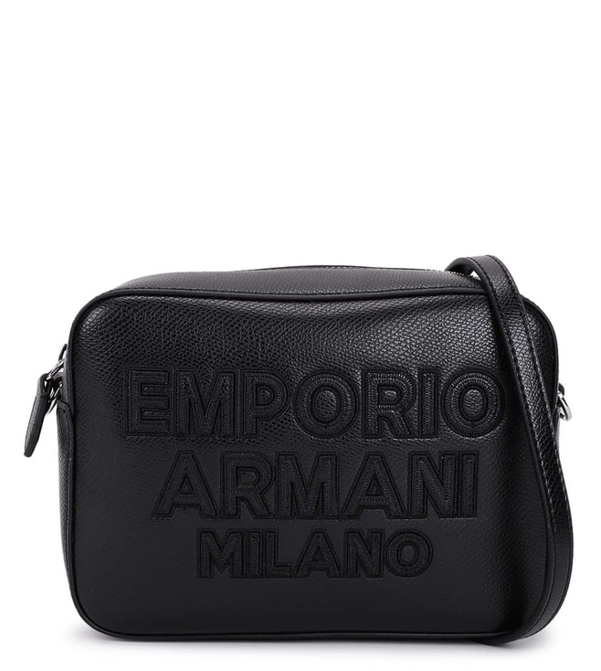 Buy Emporio Armani Nero Logo Small Cross Body Bag for Women Online @ Tata  CLiQ Luxury