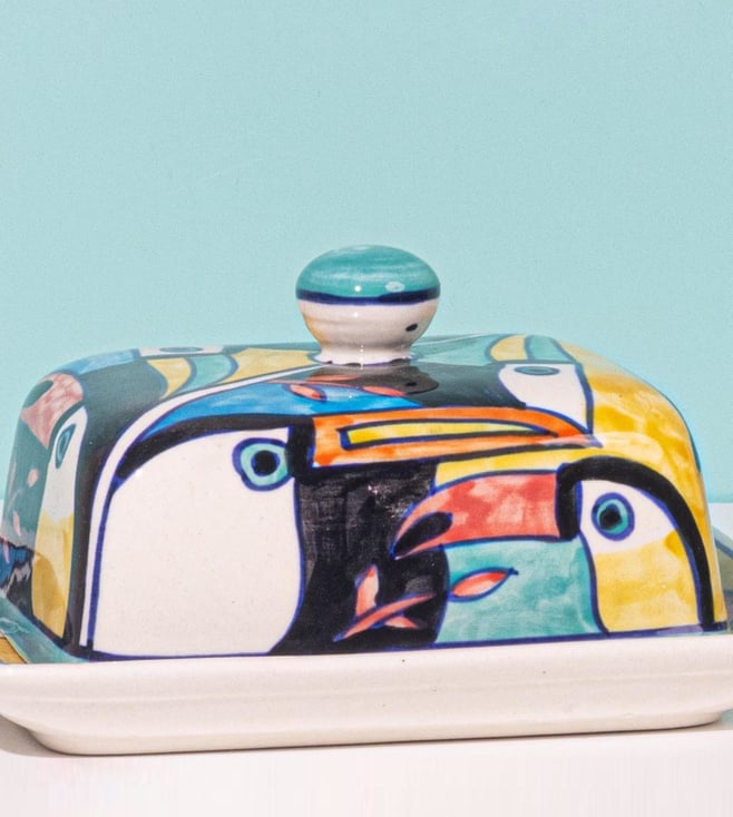 Buy Amalfiee Handmade And Handpainted Exclusive Tropical Bay Butter