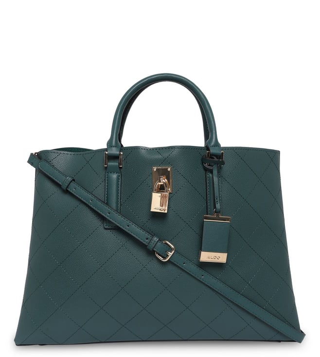 Buy ALDO Dark Green MYLAH Satchel for Women Online @ Tata CLiQ Luxury