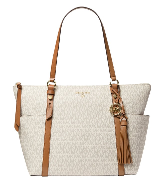 Buy MICHAEL Michael Kors Beige Sullivan Logo Medium Shoulder Bag for Women  Online @ Tata CLiQ Luxury