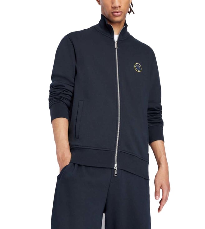 Buy Armani Exchange Navy Regular Fit Sweatshirt for Men Online @ Tata CLiQ  Luxury