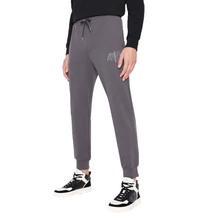 Buy Armani Exchange Grey Logo Regular Fit Joggers for Men Online @ Tata  CLiQ Luxury