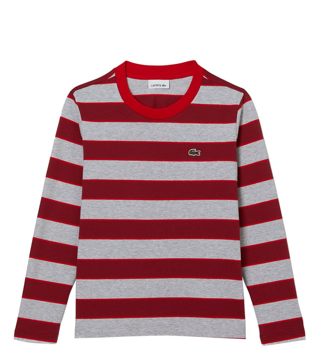 lacoste striped long sleeve