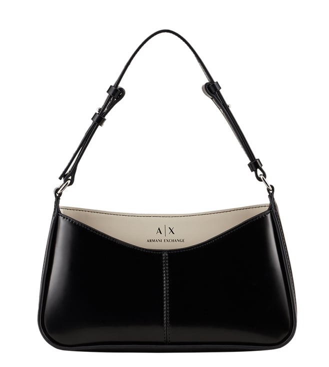 Buy Armani Exchange Black Logo Shoulder Bag for Women Online @ Tata CLiQ  Luxury