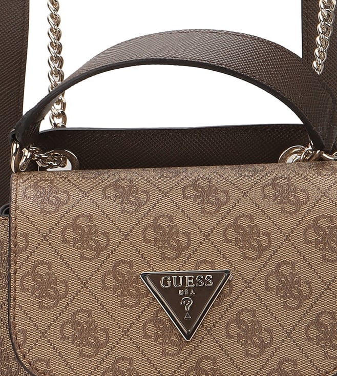 Buy GUESS Brown Cordelia Logo Medium Backpack for Women Online Tata CLiQ Luxury