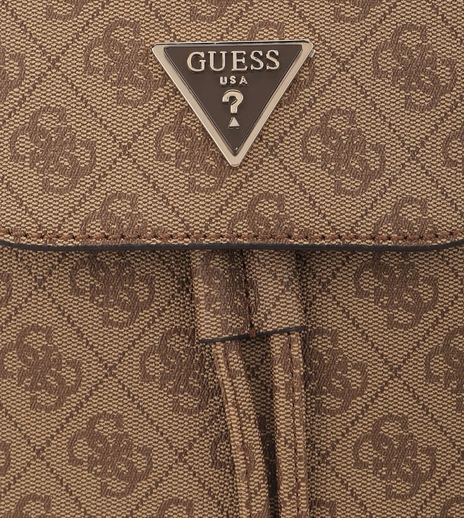 Buy GUESS Brown Cordelia Logo Medium Backpack for Women Online Tata CLiQ Luxury