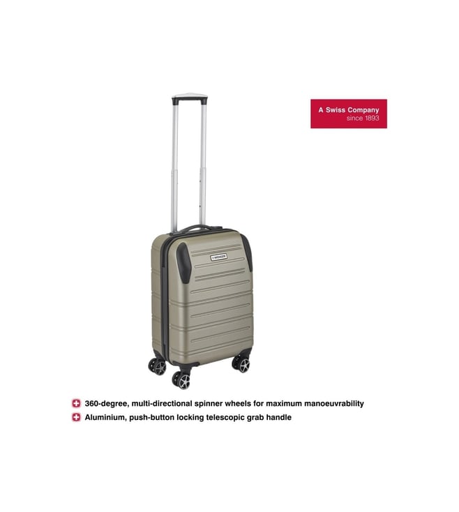 Buy Wenger Silver Static Pro Textured Small Checked Luggage Online