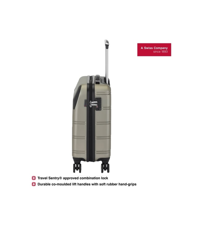 Buy Wenger Silver Static Pro Textured Small Checked Luggage Online