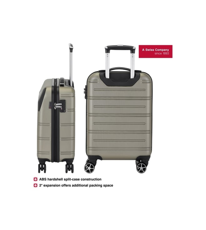 Buy Wenger Silver Static Pro Textured Small Checked Luggage Online
