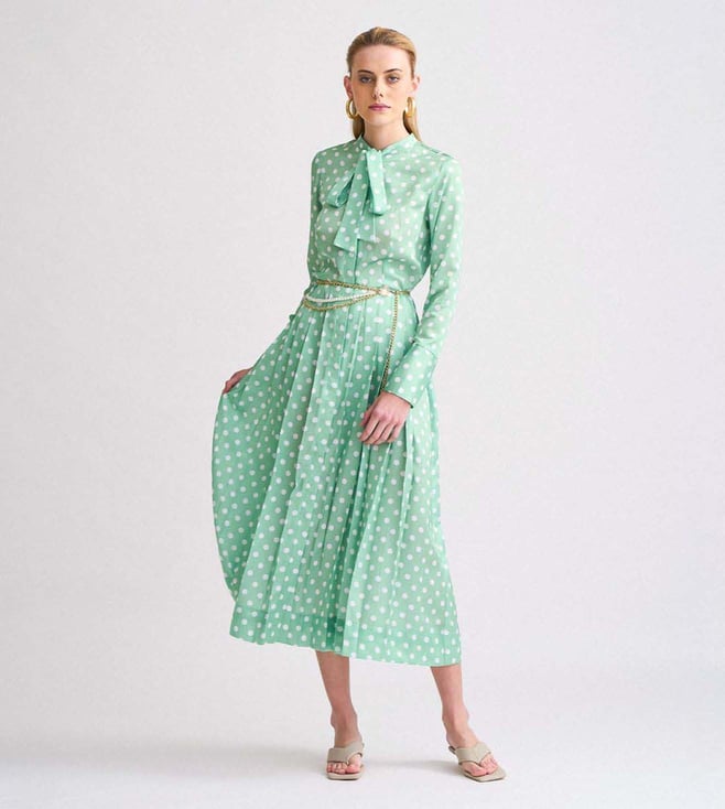 Buy Notebook Vintage Green Emilee Dress for Women Online @ Tata CLiQ Luxury