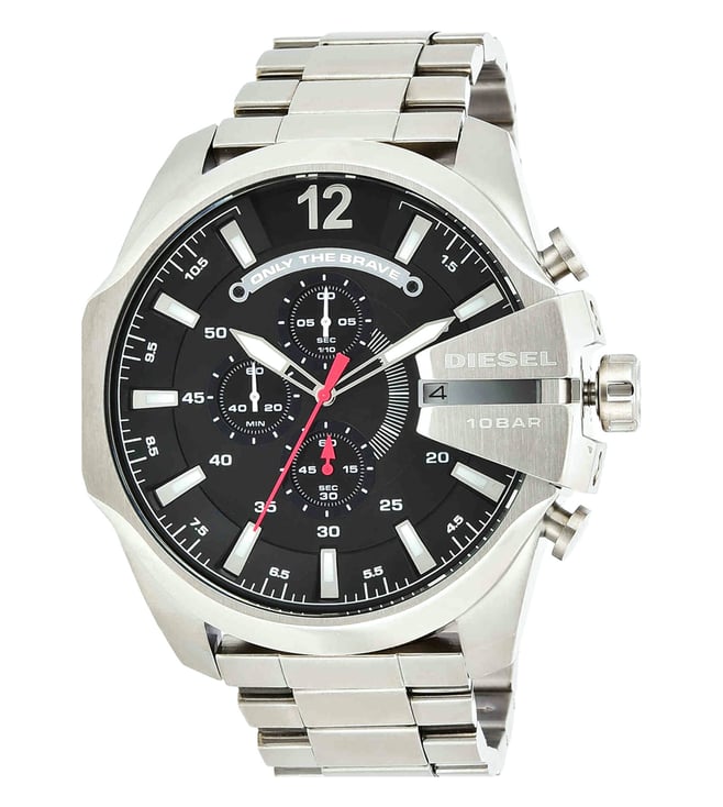 Buy Diesel DZ4308 Mega Chief Chronograph Analog Watch for Men Online ...