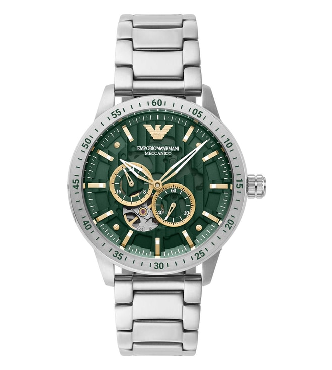 Watchband for Armani Meccanico AR4608 / AR4622 - 22mm black - Watch Plaza