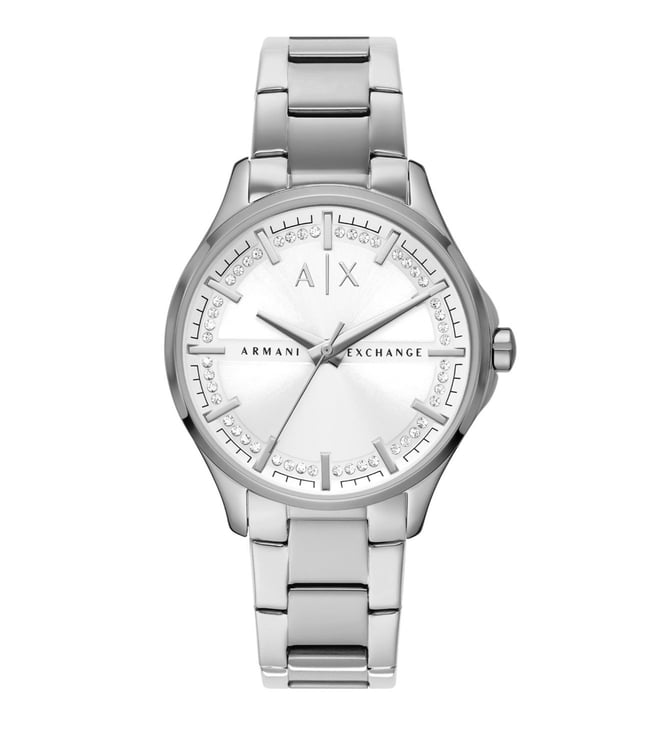 Armani exchange women's outlet watch silver