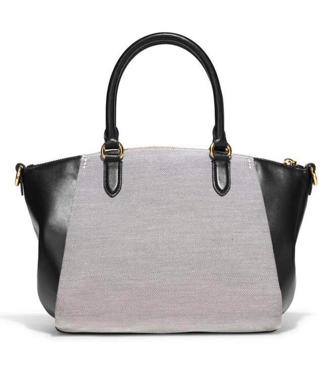 Buy Coach Salt Black Elise Medium Satchel Bag for Women Online @ Tata ...