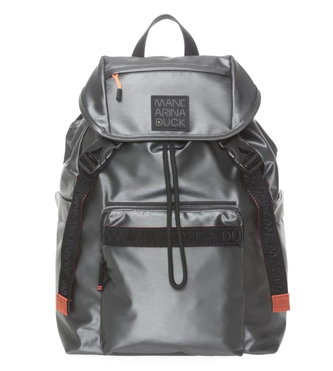 Buy MANDARINA DUCK Gun Metal Warrior Medium Backpack for Women