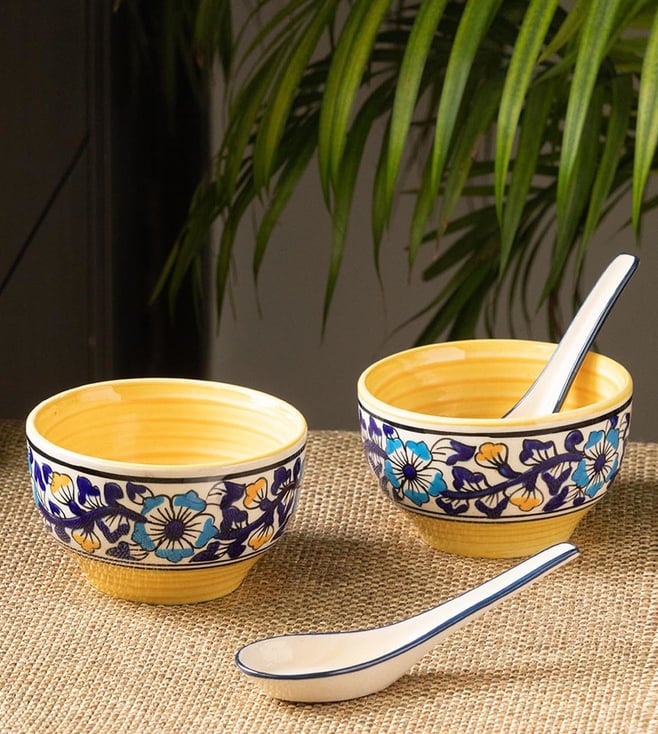 hand painted soup bowls