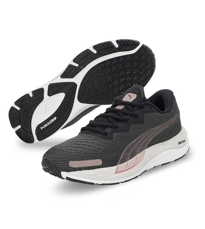 Buy Puma Black & Rose Gold Running Shoes for Women Online @ Tata CLiQ ...