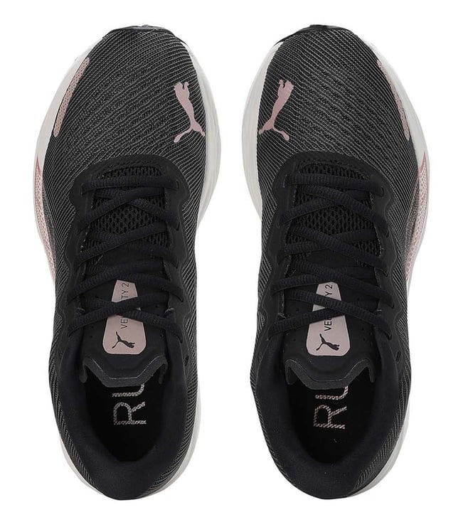 Buy Puma Black & Rose Gold Running Shoes for Women Online @ Tata CLiQ ...