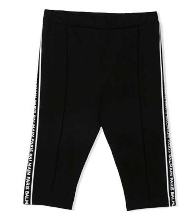 Buy Balmain Kids Black Logo Fitted Trackpants Online @ Tata CLiQ