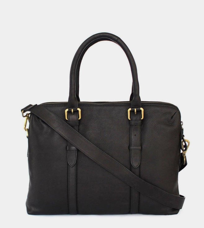 Buy Nappa Dori Black Dual Zip Laptop Bag Online @ Tata CLiQ Luxury