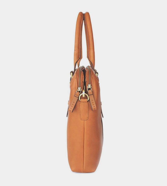 Buy Nappa Dori Tan Dual Zip Laptop Bag Online @ Tata CLiQ Luxury