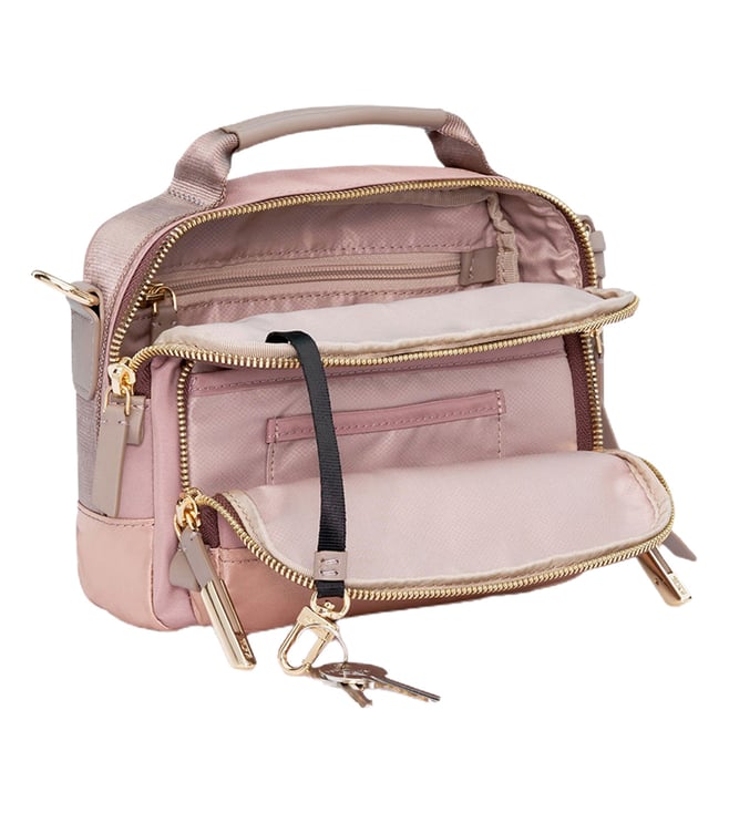 Buy Tumi Metallic Pink VOYAGEUR Troy Medium Cross Body Bag for Women Online Tata CLiQ Luxury