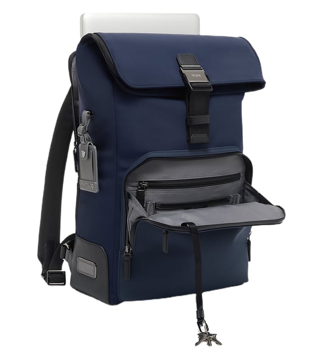 Buy Tumi Navy HARRISON Osborn Roll Top Medium Backpack Online Tata