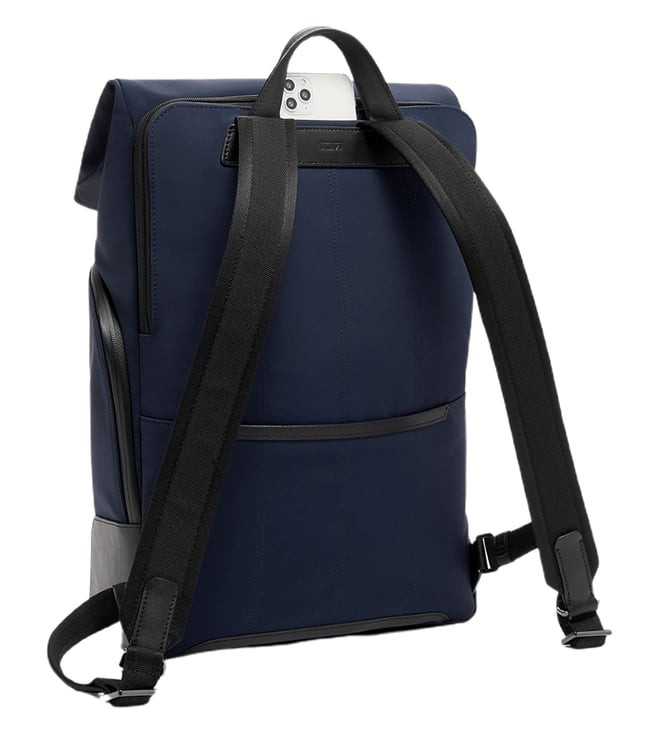 Buy Tumi Navy HARRISON Osborn Roll Top Medium Backpack Online Tata