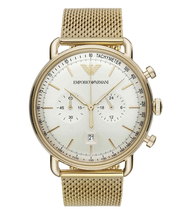 Buy Emporio Armani AR11315 Aviator Chronograph Watch for Men Online @ Tata  CLiQ Luxury