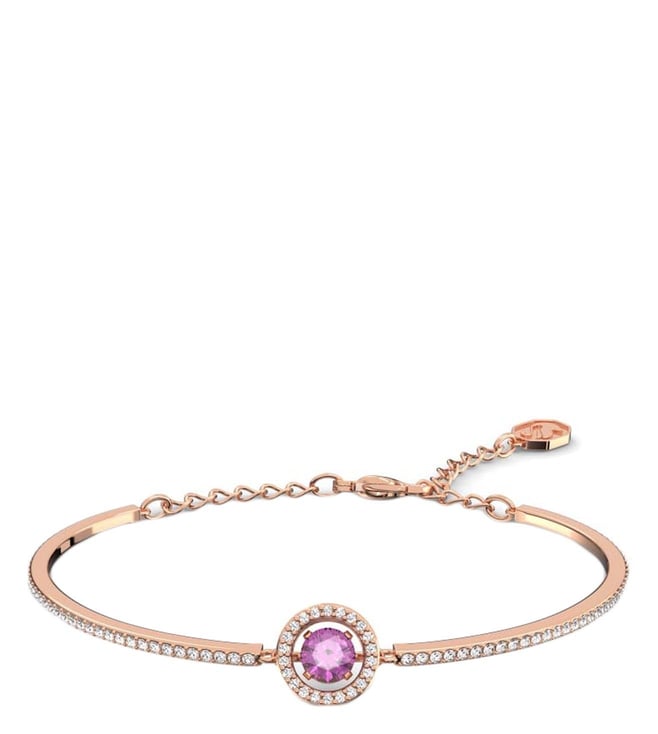 Swarovski Millenia bracelet with rectangular pink crystals