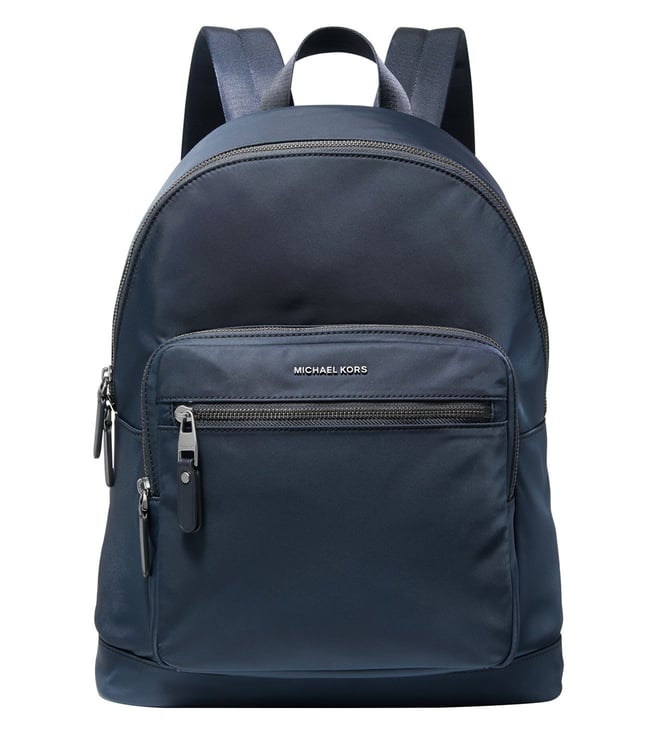 Michael Kors Men's Hudson Pebbled Leather Backpack - Blue - Backpacks