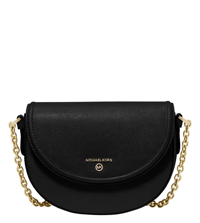 Buy MICHAEL Michael Kors Black Saffiano Medium Cross Body Bag for Women  Online @ Tata CLiQ Luxury
