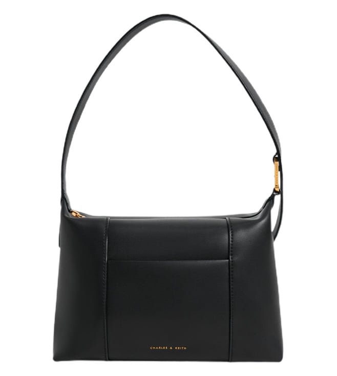 Buy CHARLES & KEITH Black Lorain Medium Shoulder Bag for Women Online ...